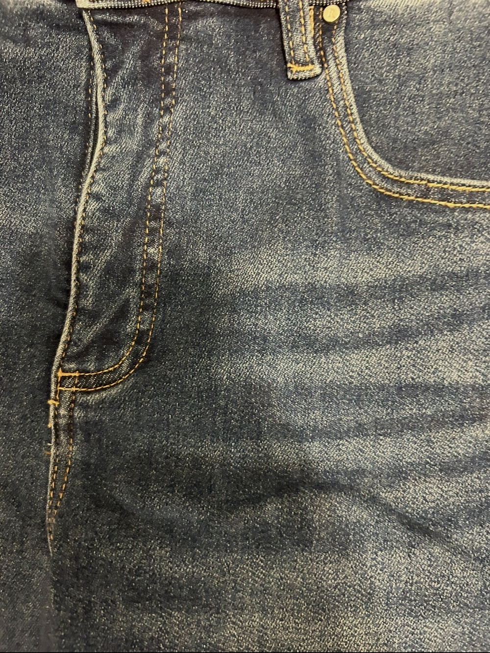 RISEN High Rise Wide Leg Crop Jeans Size 13/31 Medium Wash Raw Hem - Picture 5 of 8